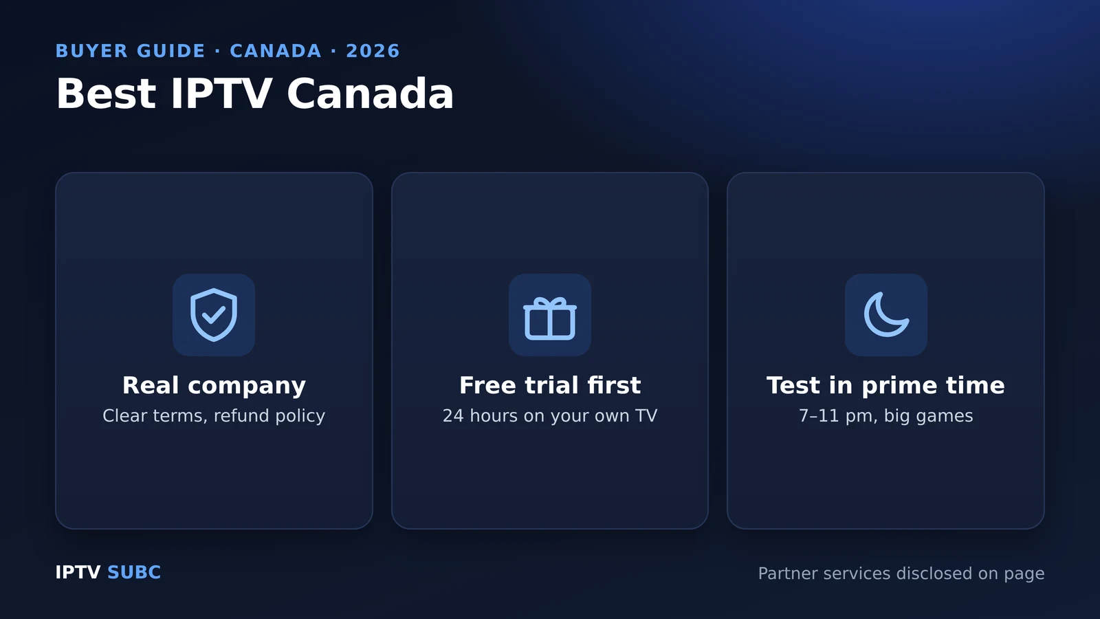 Best IPTV Canada (2026): How to Choose an IPTV Service