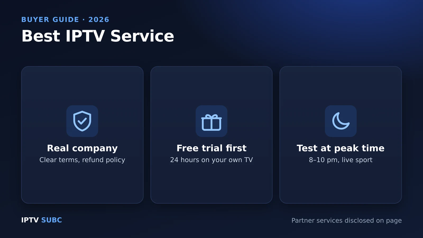 Best IPTV Service (2026): How to Choose and Our Partner Picks